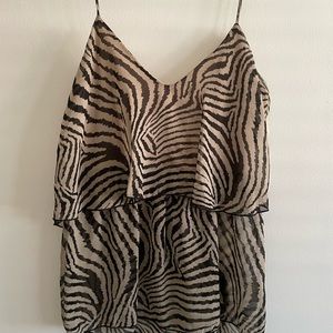 Lose top animal print